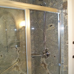 Colvin Kitchen & Bath - Simstone Seafoam Tub-to-Shower Conversion