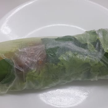 Anh Hong - Here's my wrap with the rice paper, lettuce, meats, and herbs. Ready to dip into the sauce. - Vietnamese Near Me - Honolulu, Hawaii