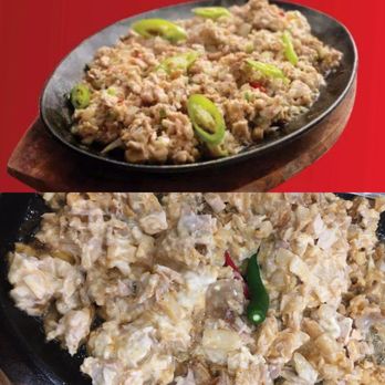 Max's Restaurant - The chicken Sisig advertised and the chicken Sisig I received at the restaurant the other day. Zoom in. - Filipino Near Me - Houston, Texas Max's Restaurant - The chicken Sisig advertised and the chicken Sisig I received at the restaurant the other day. Zoom in. - Filipino Near Me - Houston, Texas