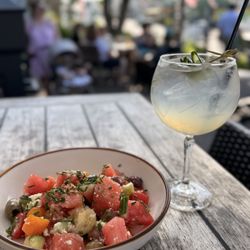 Batson River Brewing & Distilling - Kennebunk - Watermelon salad & gin drink