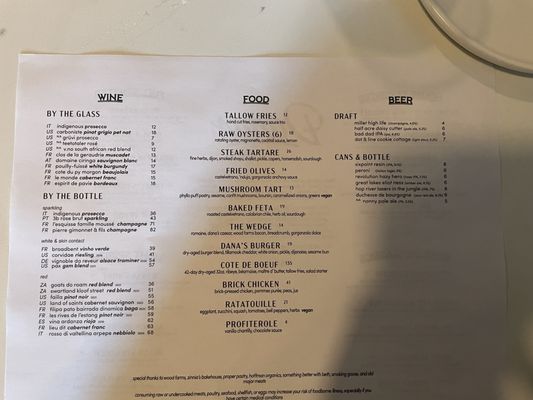 Menu photo 3 Dana's Fort Wayne, IN