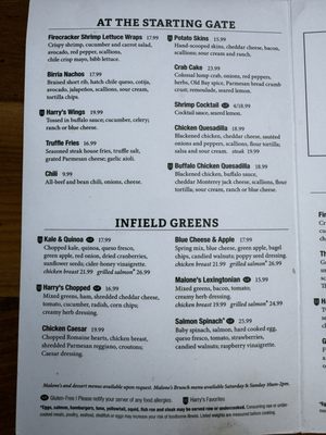 Menu photo 3 Harry's American Bar & Grill Chattanooga, TN