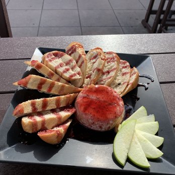 San Sebastian Winery - The Baked Brie Platter, so amazing with the apple slice on top. - Wineries Near Me - Saint Augustine, Florida