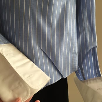 Discount $1.99 Cleaners - This is what they call ironed. Notice the cuff and the creases they ironed into the shirt (& not in any place a crease should be). - Laundry Services Near Me - Fairless Hills, Pennsylvania