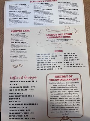 Menu photo 1 Swing Inn Cafe & BBQ Temecula, CA Menu photo 1 Swing Inn Cafe & BBQ Temecula, CA