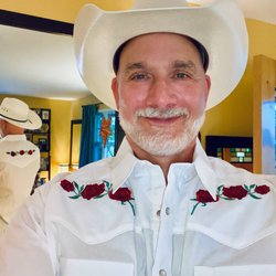 The Country Square - Roy wore a white hat...