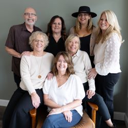 Hair Today - Owner Jane with stylists Kristen, Karen, Tina, Lois, Holly & Barry
