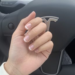 French painted nails