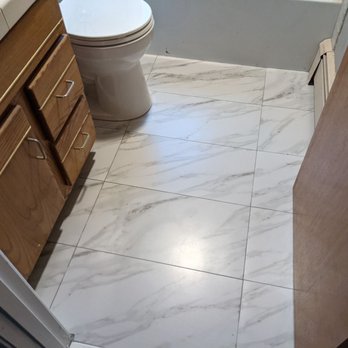 FSA Construction & Electrical - New tile, before clean up - General Contractors Near Me - Clinton, Massachusetts