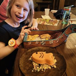 kids meal and the "catch of the day" desset kids meal and the "catch of the day" desset