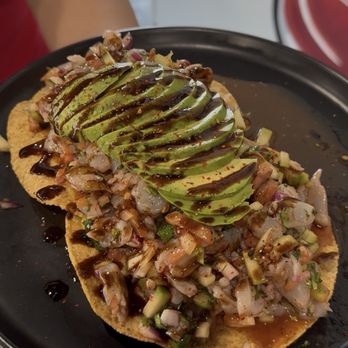 Mariscos La Toxica - Tostada Mixta - Seafood Near Me - Victorville, California Mariscos La Toxica - Tostada Mixta - Seafood Near Me - Victorville, California