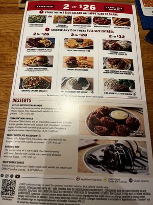 Menu photo 1 Applebee's Grill + Bar Hutchinson, MN