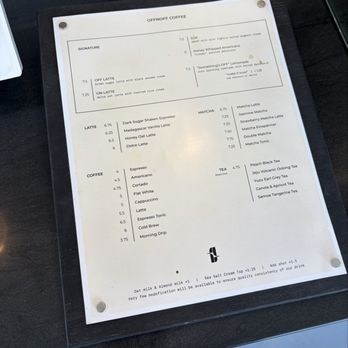OFFNOFF COFFEE - Menu - Coffee & Tea Near Me - La Palma, California OFFNOFF COFFEE - Menu - Coffee & Tea Near Me - La Palma, California
