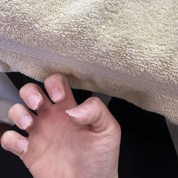 Kinglady Nails & Spa - During. My nails were so weak - Nail Salons Near Me - Las Vegas, Nevada
