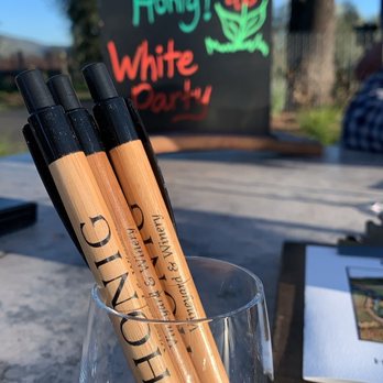 Honig Vineyard & Winery - two pens in a glass - Wine Tasting Room Near Me - Rutherford, California Honig Vineyard & Winery - two pens in a glass - Wine Tasting Room Near Me - Rutherford, California