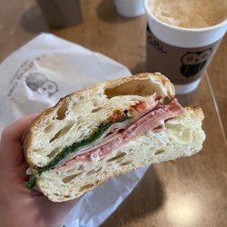 Morning Owl Manotick - Italian Trio Sandwich and Gingerbread Latte