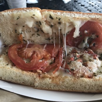 Lobster West - Inside of the Lobster Grilled Cheese. Definitely add the lemon aioli sauce! - Seafood Near Me - Encinitas, California Lobster West - Inside of the Lobster Grilled Cheese. Definitely add the lemon aioli sauce! - Seafood Near Me - Encinitas, California