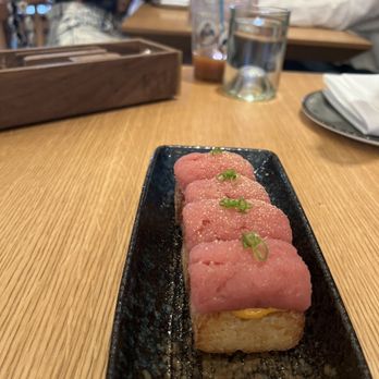 KYU - Tuna on top of Crispy Rice. 'Catch' - Asian Fusion Near Me - New York, New York KYU - Tuna on top of Crispy Rice. 'Catch' - Asian Fusion Near Me - New York, New York
