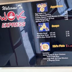 Wok Express - Menu as of February 2025
