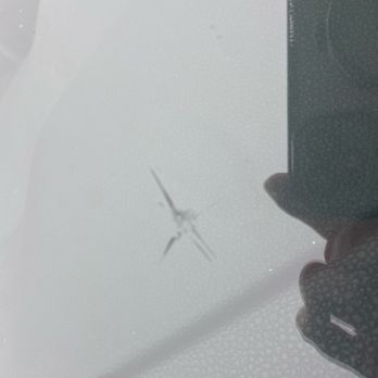 Afg Auto Glass - Star crack. How my windshield looked before. - Auto Glass Services Near Me - Sterling, Virginia