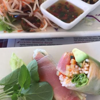 Fuzion Five - Spicy tuna spring roll (& papaya salad ) - Vietnamese Near Me - Palm Springs, California
