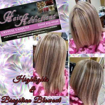 Hair Addictions - Higlights & Brazilian Blowout...
Call/text to schedule ur appointment (210)415-0049 - Hair Salons Near Me - San Antonio, Texas Hair Addictions - Higlights & Brazilian Blowout...
Call/text to schedule ur appointment (210)415-0049 - Hair Salons Near Me - San Antonio, Texas