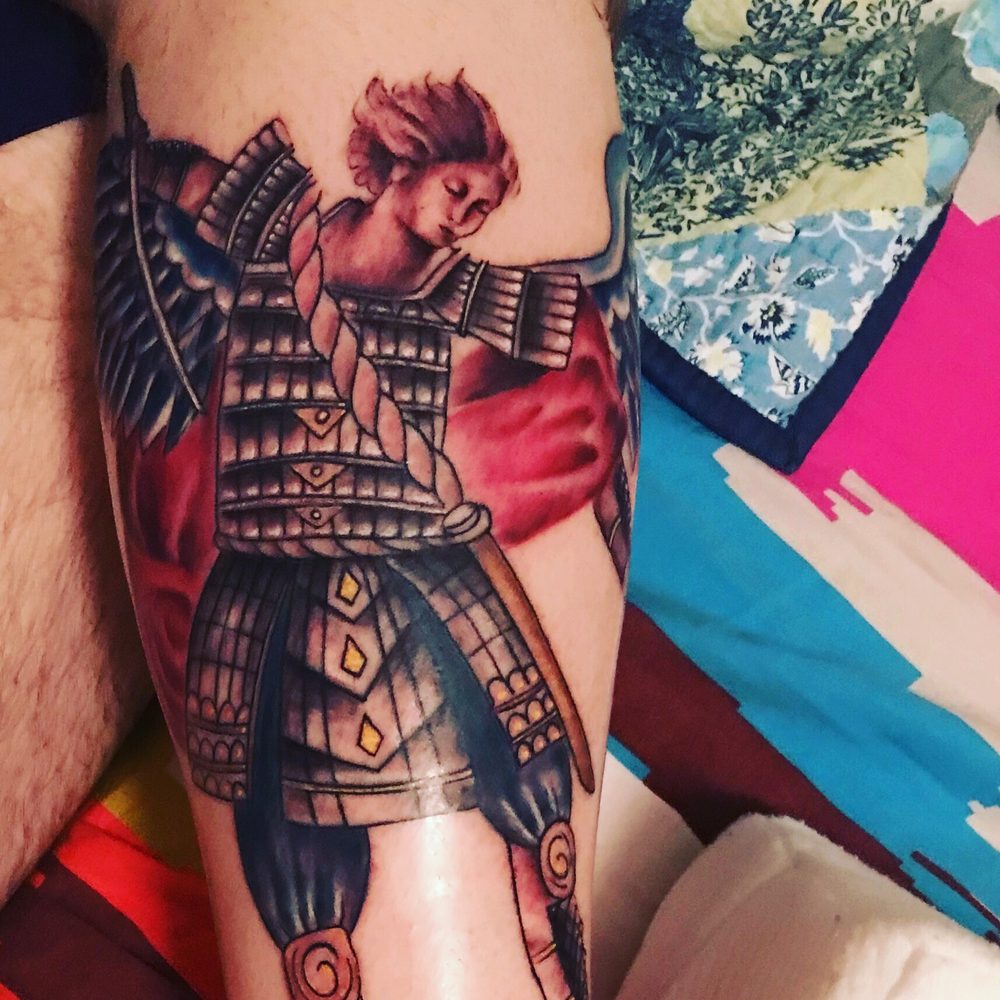 Fluid Ink - Second piece done on leg August 2018. - Tattoo Near Me - Arlington, Virginia