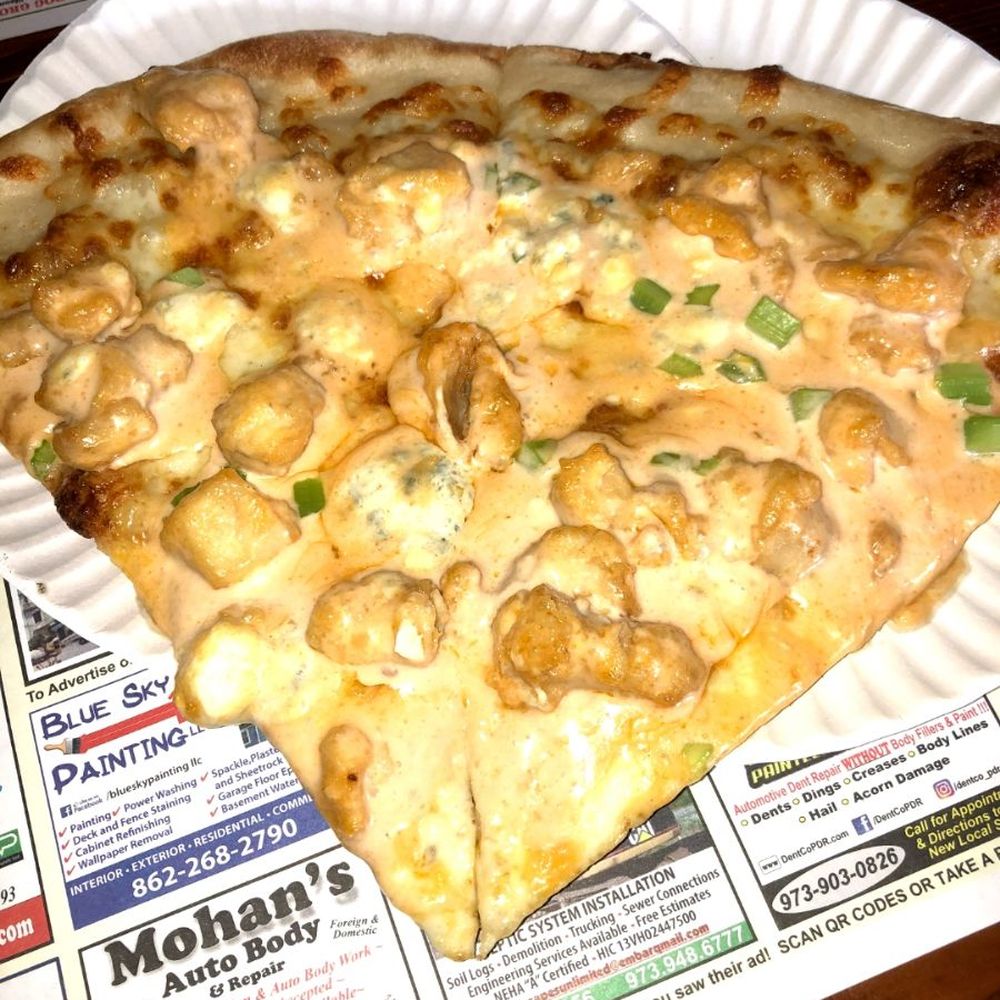Frank's Pizza & Restaurant - 2 Slices of  the  Best Buffalo Chicken Pizza. - Pizza Near Me - Wantage, New Jersey