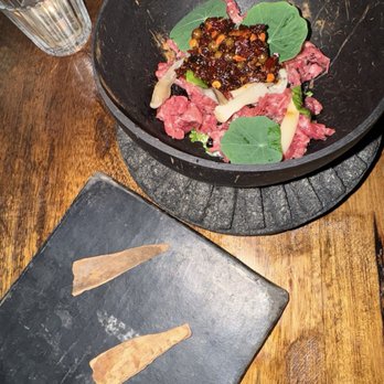 Meteora - Wagyu tartare - New American Near Me - Los Angeles, California Meteora - Wagyu tartare - New American Near Me - Los Angeles, California