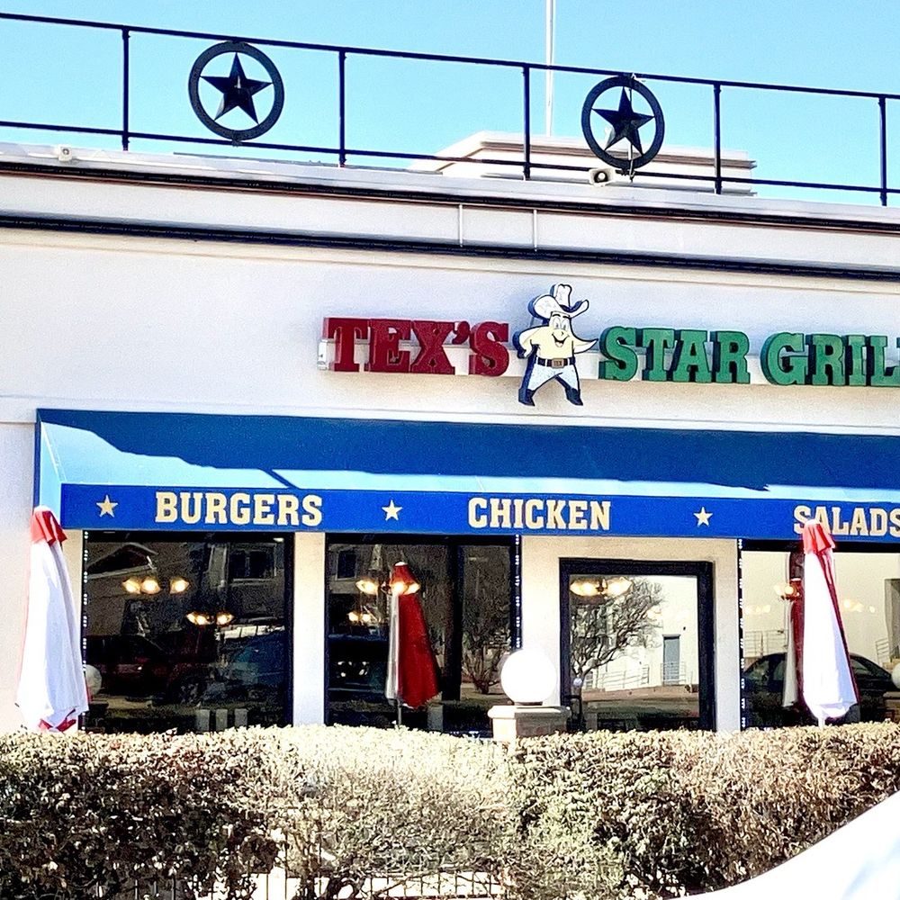 Tex's Star Grill - the front of the restaurant - Burgers Near Me - Watauga, Texas