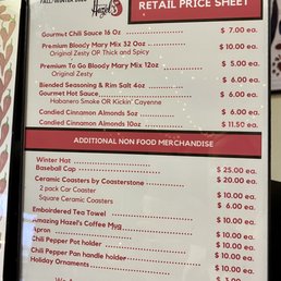 Retail prices Retail prices