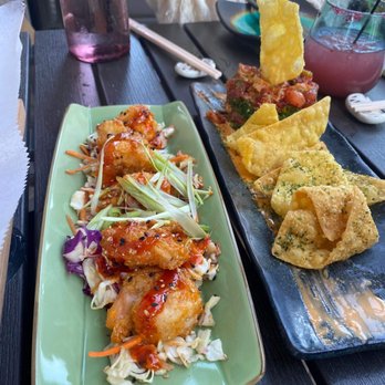 Cowa Sake - Bang Bang Shrimp & Poke Tower - Burgers Near Me - Hickory, North Carolina