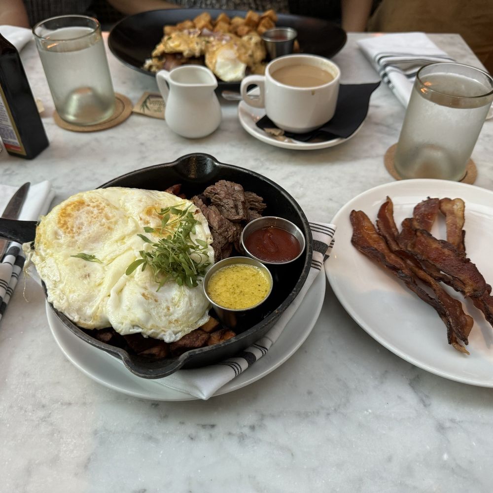 Backyard - Steak and eggs add bacon - Breakfast & Brunch Near Me - Miami Beach, Florida Backyard - Steak and eggs add bacon - Breakfast & Brunch Near Me - Miami Beach, Florida