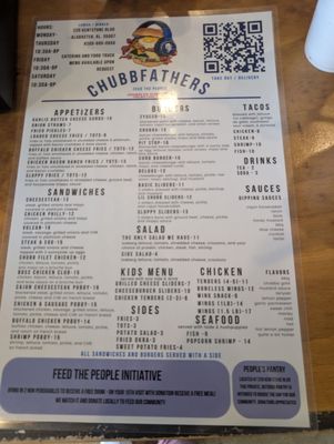 Menu photo 1 Chubbfathers Alabaster, AL Menu photo 1 Chubbfathers Alabaster, AL
