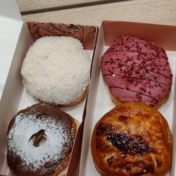 Donut Hive - Coconut, Nutella, raspberry Choco donut and creme brulee