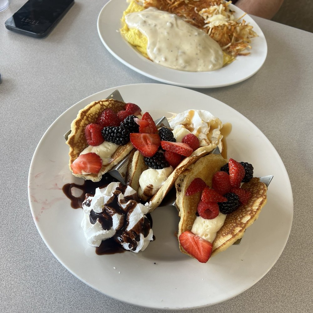Pancake tacos & Country omelet Pancake tacos & Country omelet