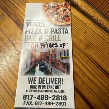 Venice Pizza & Pasta - Menu - Pizza Near Me - Newark, Texas Venice Pizza & Pasta - Menu - Pizza Near Me - Newark, Texas