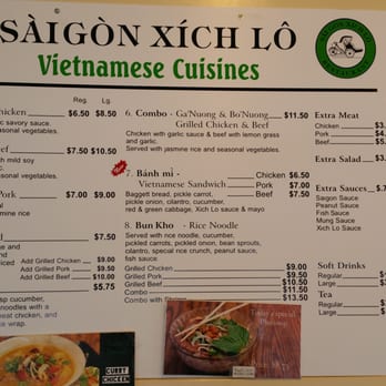 Saigon Xich Lo - Menu - Vietnamese Near Me - Grants Pass, Oregon