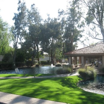 Complete Landscaping - a small pond with a gazebo in the background - Landscaping Near Me - Tucson, Arizona Complete Landscaping - a small pond with a gazebo in the background - Landscaping Near Me - Tucson, Arizona