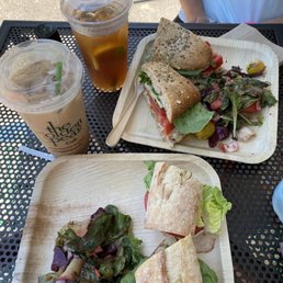 #1-Southampton- all natural roasted turkey, brie with herbs, honey mustard, lettuce, tomato on warm french baguette #1-Southampton- all natural roasted turkey, brie with herbs, honey mustard, lettuce, tomato on warm french baguette