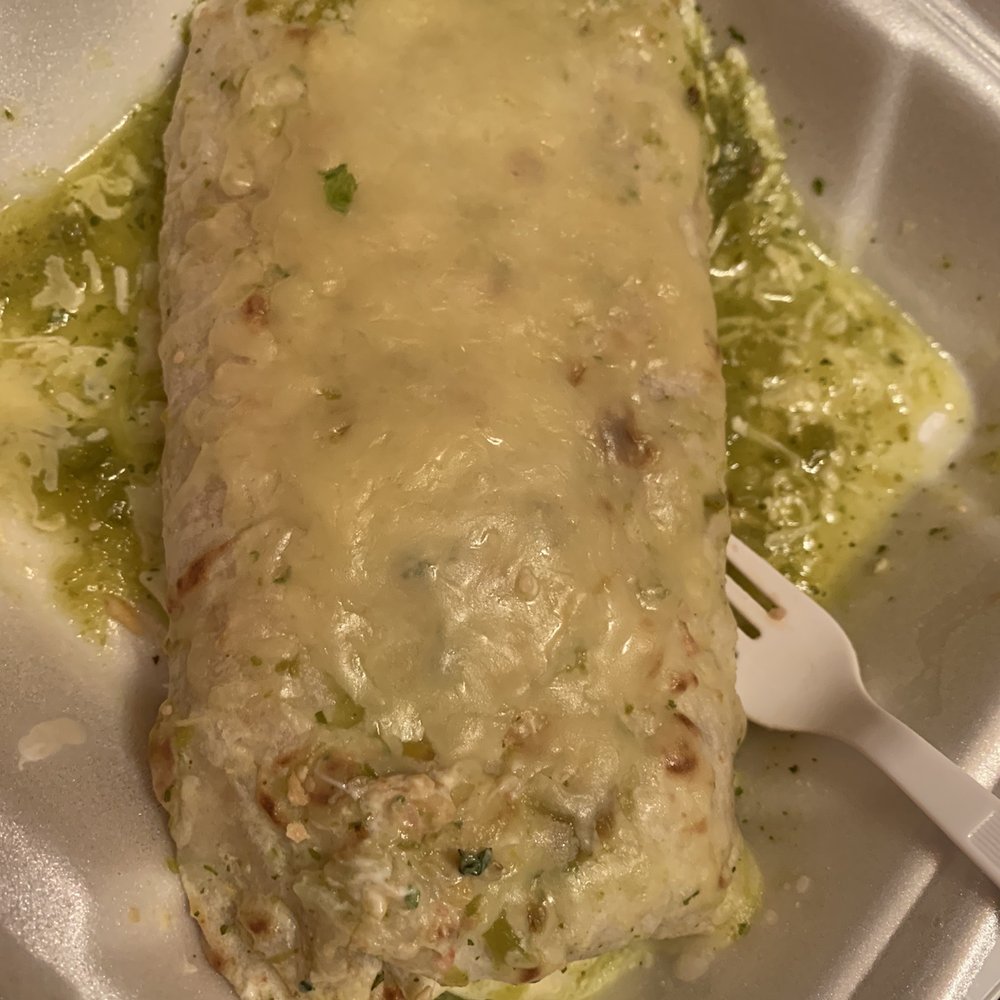 Veggie burrito wet. Super tasty! Veggie burrito wet. Super tasty!