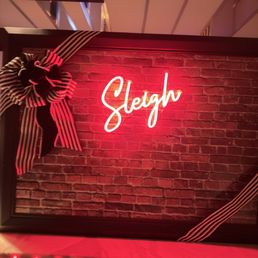 Sleigh neon sign Sleigh neon sign