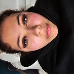 Beauty by Jocelynn - Volume Cat Eye with a pop of purple.