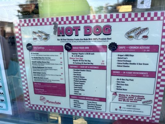 Menu photo 2 Parachute Louisville, KY