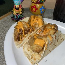 Cauliflower tacos order of four , they were AMAZING!