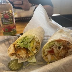 Fried buffalo chicken wrap
