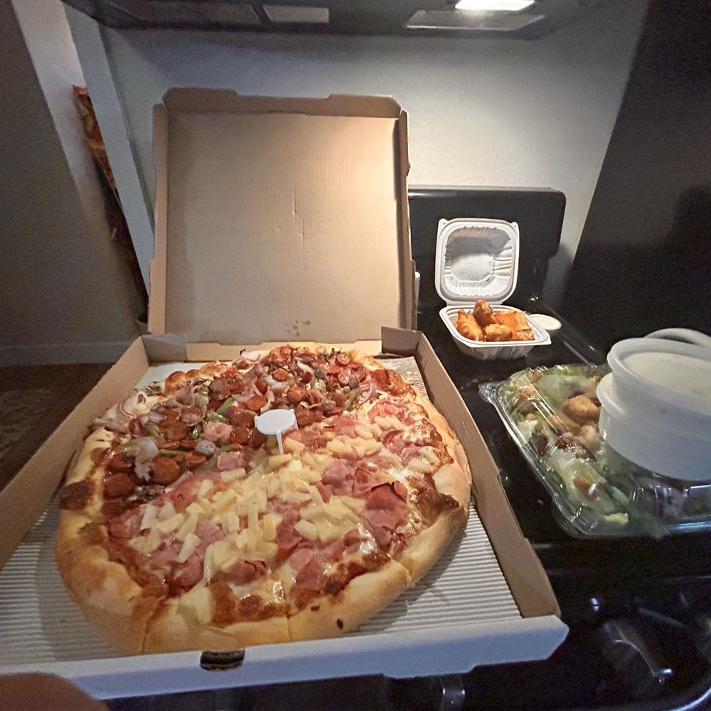 Rick's New York Style Pizza - Hawaiian Combo Salads Wings Or Buffalo Bbq - Pizza Near Me - Lodi, California Rick's New York Style Pizza - Hawaiian Combo Salads Wings Or Buffalo Bbq - Pizza Near Me - Lodi, California