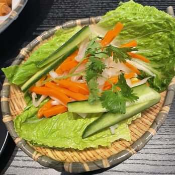 Chieu Kitchen - Extra side of lettuce and veggies to wrap egg rolls. - Vietnamese Near Me - Escondido, California