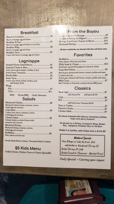 Menu photo 3 Yard Bird Waskom, TX