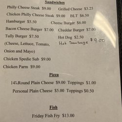 West Creek Roadhouse - Menu